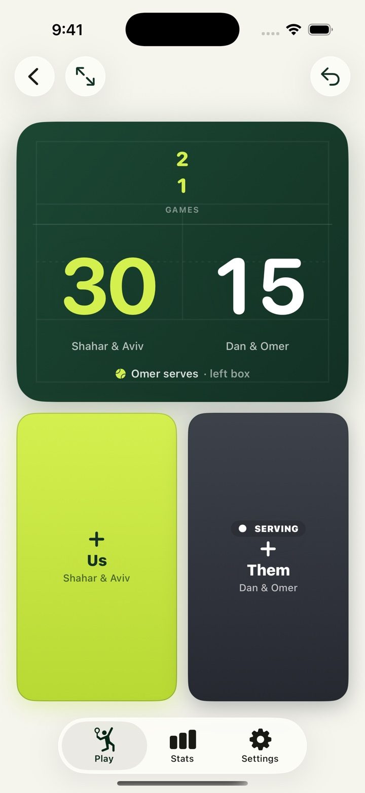 Cuatro match screen